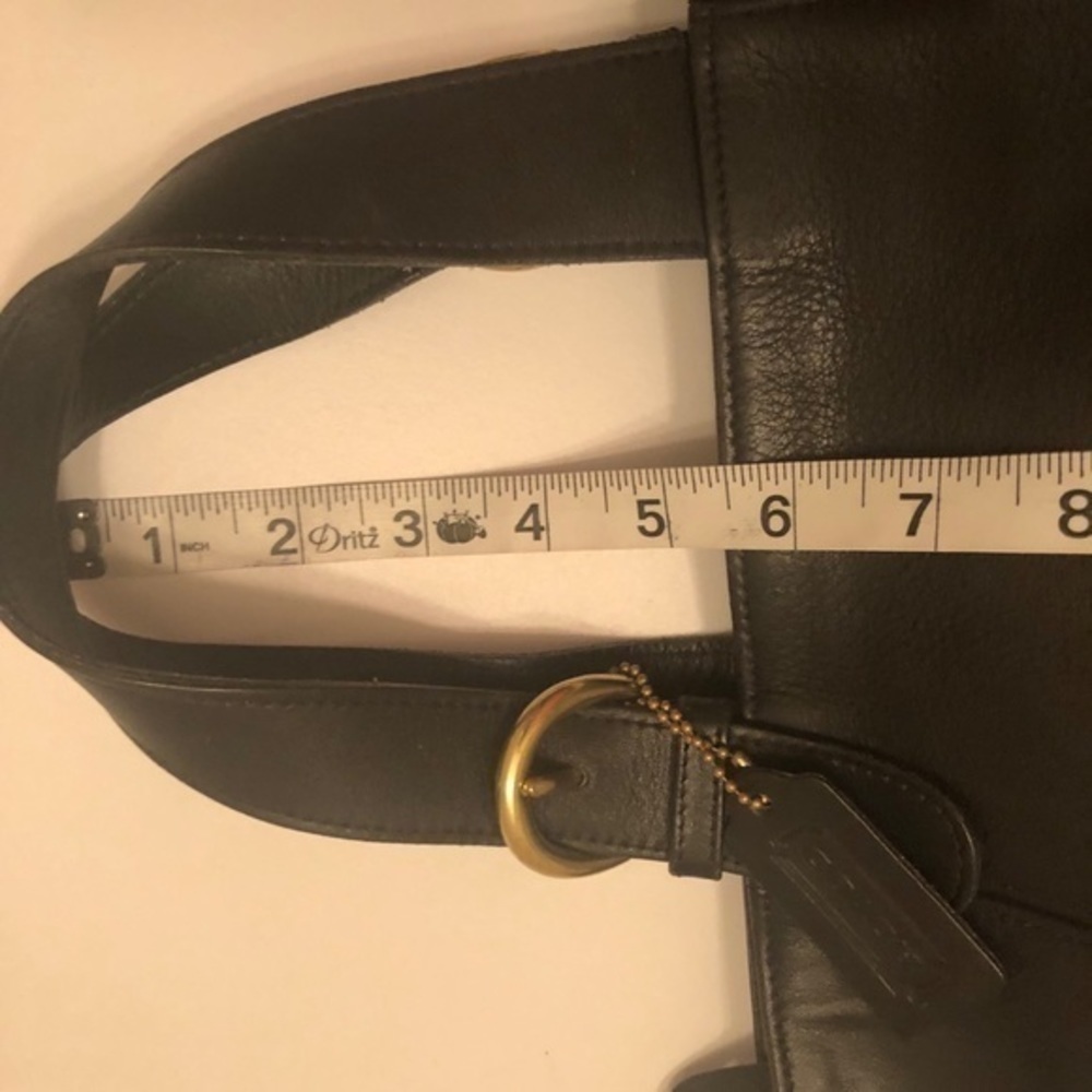 Coach vintage black leather tote waverly 4134 - Picture 2 of 16